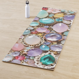 Pastel Gems And Jewels In Pinks & Purples Yogamatte