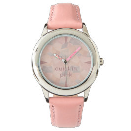 Pastel Geometric Pop | Blush Custom Kid's Armbanduhr
