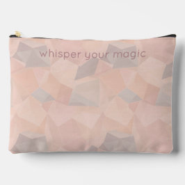 Pastel Geometric Pop | Blush Custom Large Zubehörtasche