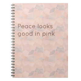 Pastel Geometric Pop | Blush Custom Notebook Notizblock