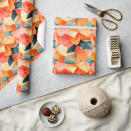 Pastel Geometric Pop | Fiesta Wrapping Paper Roll Geschenkpapier