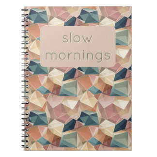 Pastel Geometric Pop | Muted Custom Notebook Notizblock