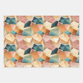 Pastel Geometric Pop | Wrapping Paper Sheets Set Geschenkpapier Set