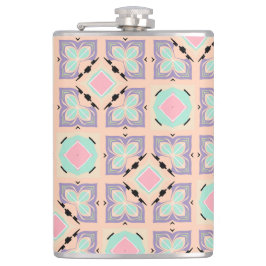 Pastel Geometric Tile Pattern | Pink Mint Purple Flachmann