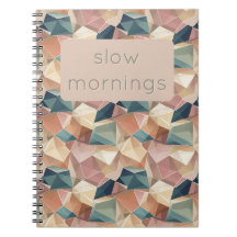 Pastel Géométrique Pop | Carnet personnalisé aux c
