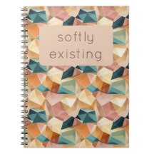 Pastel Géométrique Pop | Carnet personnalisé bijou