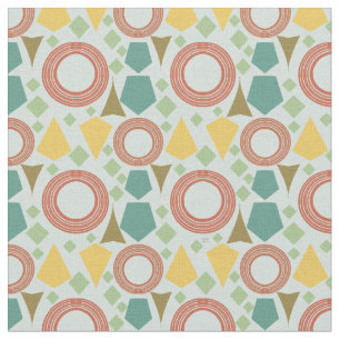 Pastel geometrisch Mitte des Jahrhunderts Stoff
