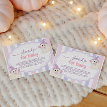 Pastel Ghost Bücher für Baby-Anfragekarte