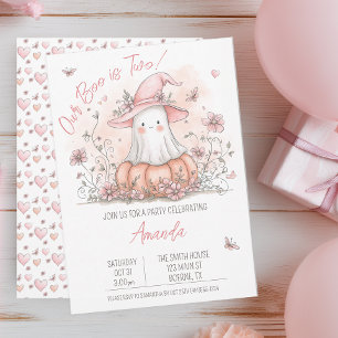 Pastel Ghost Halloween Geburtstag Einladung