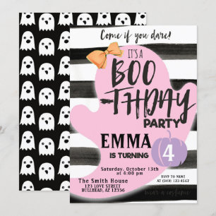 Pastel Ghost Halloween Party Geburtstag Einladung