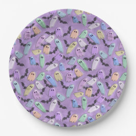 Pastel Ghost Party Pappteller