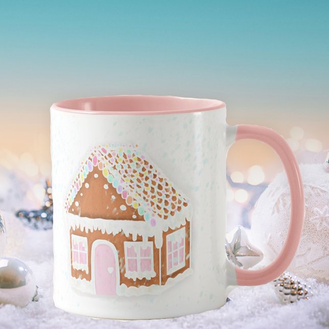 Pastel Gingerbread House Mug (Créateur téléchargé)