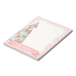 Pastel Gingerbread Sugar Castel Cake Notizblock