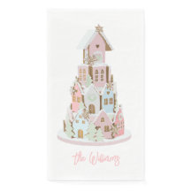 Pastel Gingerbread Sugar Castel Cake