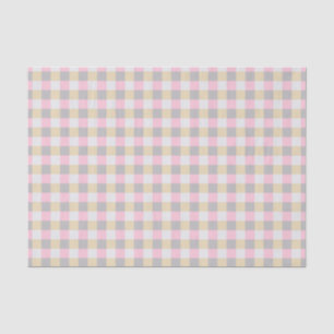 Pastel Gingham Kariert Tissue Paper Seidenpapier