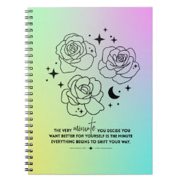Pastel-Glanz-Notizbuch Notizblock