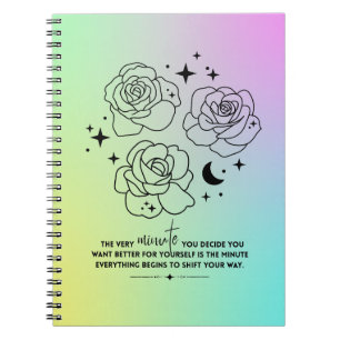 Pastel-Glanz-Notizbuch Notizblock