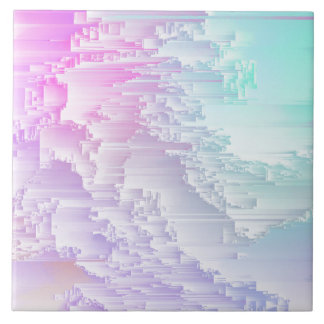 Pastel Glitch Fliese