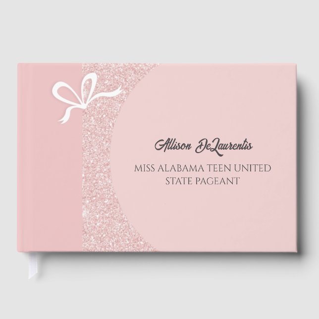 Pastel Glitz Pageant Autograph Book for Pageants Gästebuch (Vorderseite)