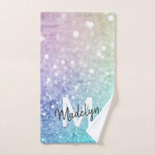 Pastel Glitzer Bokeh HintergrundGlam Elegant Glitt Handtuch
