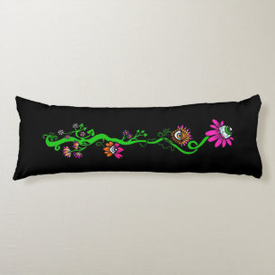 Pastel-Goth-Alien-Blumen-Kissenhülle mit Umkehrfun Seitenschläferkissen