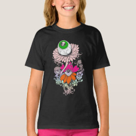 Pastel Goth Alien Eyeball Blume Shirt