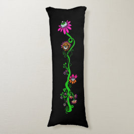 Pastel Goth Alien Floral Reversible Körperkissen