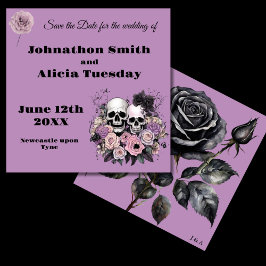 Pastel Goth Art Hochzeit Stationery Witchy Save The Date