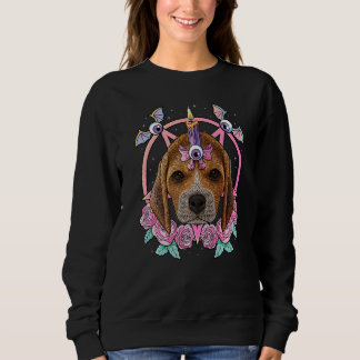 Pastel Goth Beagle Pagan Creepy Menhera Beagle Hun Sweatshirt