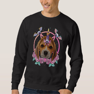 Pastel Goth Beagle Pagan Creepy Menhera Beagle Hun Sweatshirt
