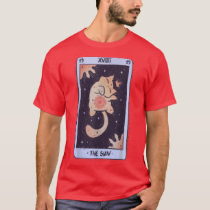 Pastel Goth Bekleidung Creepy Tarot Katze The Sun T-Shirt