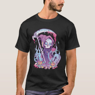 Pastel-Goth creepy Tod Grim Reaper Kawaii Okkultis T-Shirt