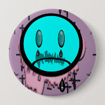 Pastel Goth Cry Emoji Button