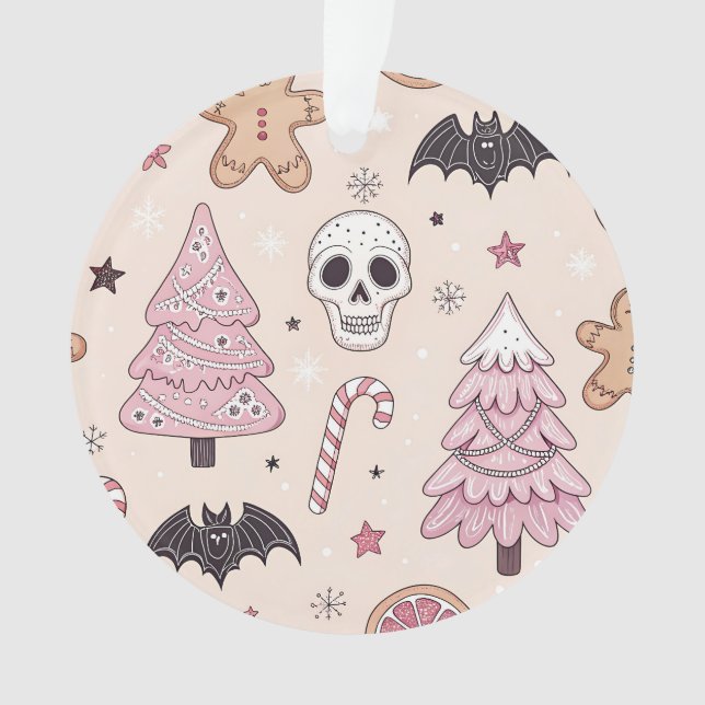 Pastel goth emo Christmas Ornament (Vorderseite)