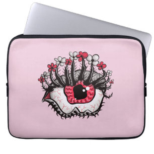 Pastel Goth Eye Macabre Pink Creepy Horror Laptopschutzhülle