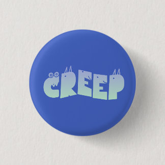 Pastel-Goth-Gremlin-Monster-gruselige Buchstaben Button