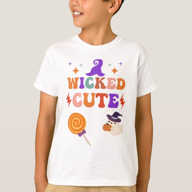 Pastel Goth Halloween Niedlich Kids Shirt (Vorderseite)