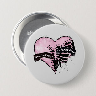 Pastel Goth Heart emotional und emotional Button