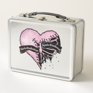 Pastel Goth Heart   emotional und emotional Metall Brotdose