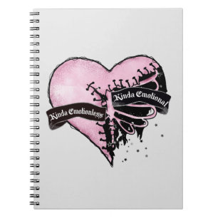 Pastel Goth Heart emotional und emotional Notizblock