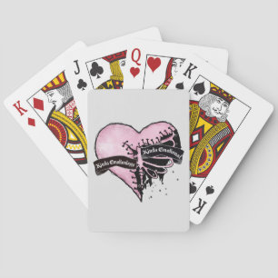 Pastel Goth Heart   emotional und emotional Spielkarten