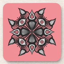 Pastel Goth Hexendesign - Schwarz-Rosa-Monster