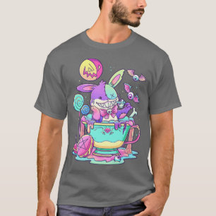Pastel Goth Niedlich Creepy Rabbit Kawaii Menhera  T-Shirt