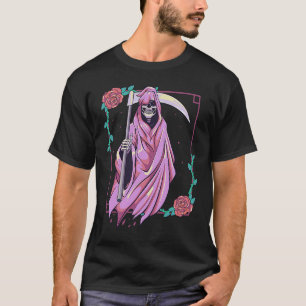 Pastel Goth Occult Spooky Grim Sensenmann Ghost Ta T-Shirt
