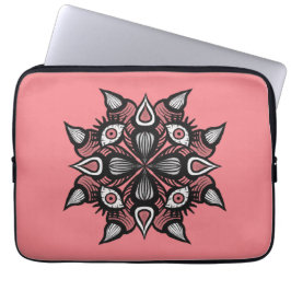 Pastel goth pink gruselige Monsterhexe Laptopschutzhülle