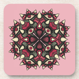 Pastel goth pink Horror Circus Getränkeuntersetzer