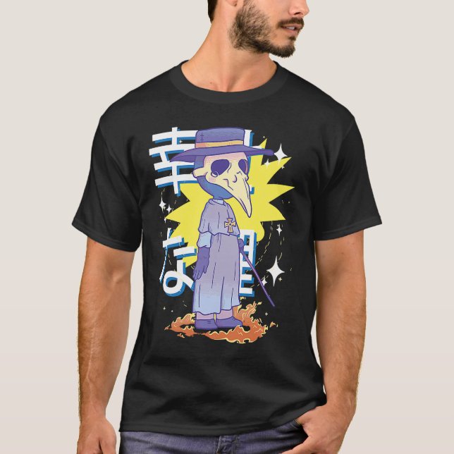 Pastel Goth Plague Doctor Creepy Wiccan Aesthetic  T-Shirt (Vorderseite)