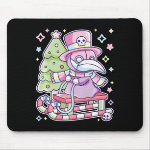 Pastel Goth Plague Doktor Weihnachts Halloween Tre Mousepad
