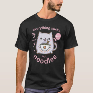 Pastel Goth Ramen Noodle Cat - Geschenk T-Shirt