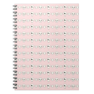 Pastel Goth Skulls Pink-Notebook Notizblock